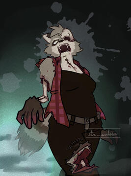 Zombie Raccoon OC